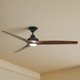 152cm 60-inch Black-Koa AC Ceiling Fan With Light 3 Blade 80W 152cm 60-inch Black-Koa AC Ceiling Fan With Light 3 Blade 80W